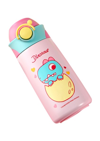 390ML316 Disney Desenli Kettle Kupası Çift Katmanlı Paslanmaz Çelik Anaokulu Için Uygun Bebek Taşınabilir Su Isıtıcı Kupası (Yurt Dışından)