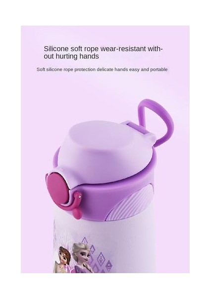 390ML316 Disney Desenli Kettle Kupası Çift Katmanlı Paslanmaz Çelik Anaokulu Için Uygun Bebek Taşınabilir Su Isıtıcı Kupası (Yurt Dışından)