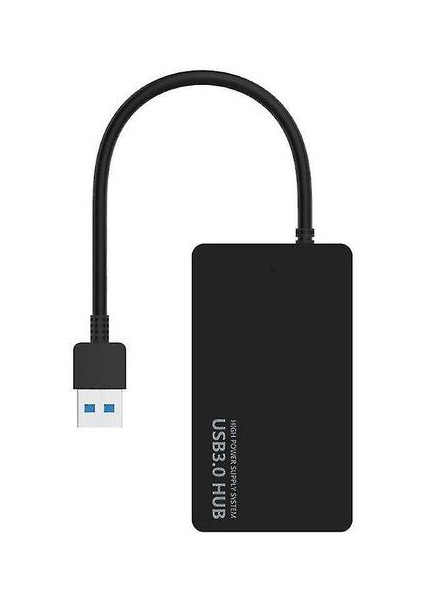 Pc Laptop Için USB 3.0 Hub 4 Bağlantı Noktalı Yüksek Hızlı USB Çoklu Spliter Genişletme Adaptörü (Yurt Dışından)