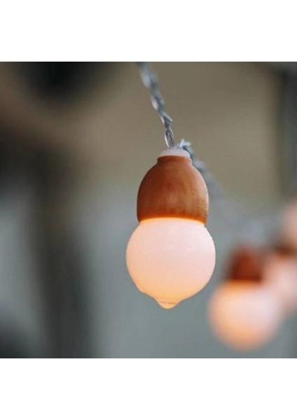 Ahşap LED Açık Kamp Dize Işıkları, Kanopi Çadır Bahçe Işıkları, Noel Günü'nde Renkli Atmosfer Işıkları (Yurt Dışından) fırsatları