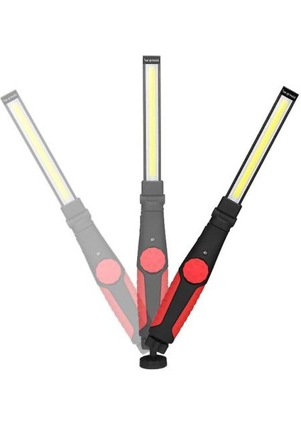Cob Katlanır Güçlü Manyetik Araba Muayene Işık, USB Şarj LED Iş Işığı (Yeşil) (Yurt Dışından)