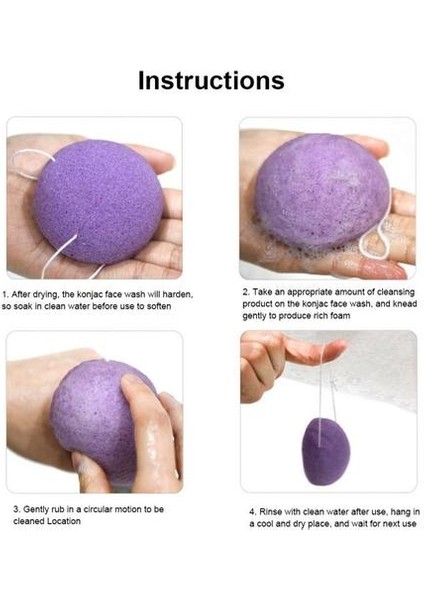 8 Adet Doğal Konjac Yüz Puf Yüz Temizleme Yıkama Sünger Exfoliator Temizlik Yarı Dairesel Sünger Puf Yüz Temizleme Aracı | Kozmetik Puf (Yurt Dışından) modelleri