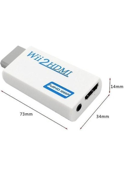 Wii Için HDMI Dönüştürücü Için Wii Için Hd-Tv/hd-Projektöre 720P/1080P Dönüştürüldü (Yurt Dışından)