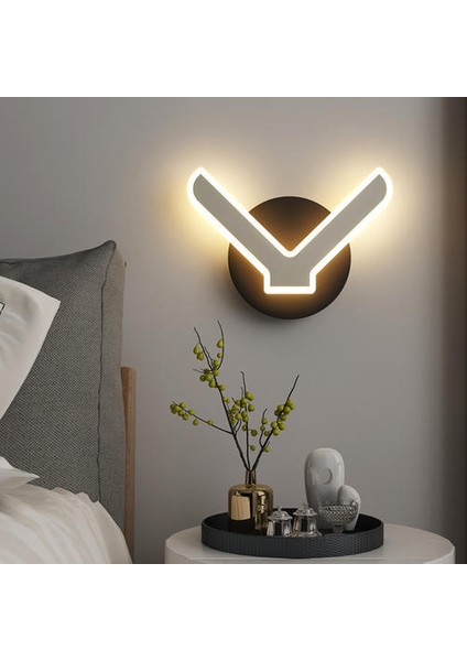 Yaratıcı V-Şekilli Başucu LED Duvar Lambası (Yurt Dışından)