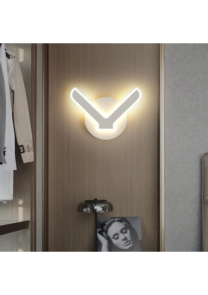 Yaratıcı V-Şekilli Başucu LED Duvar Lambası (Yurt Dışından)