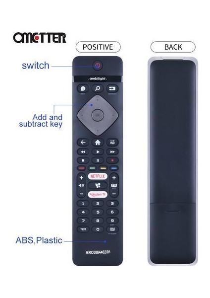 Philips Akıllı Tv Uzaktan Kumanda Için Uygun BRC0884402 01 398GR10BEPHNN0017BC Netflix | Uzaktan Kumanda (Yurt Dışından) fırsatları
