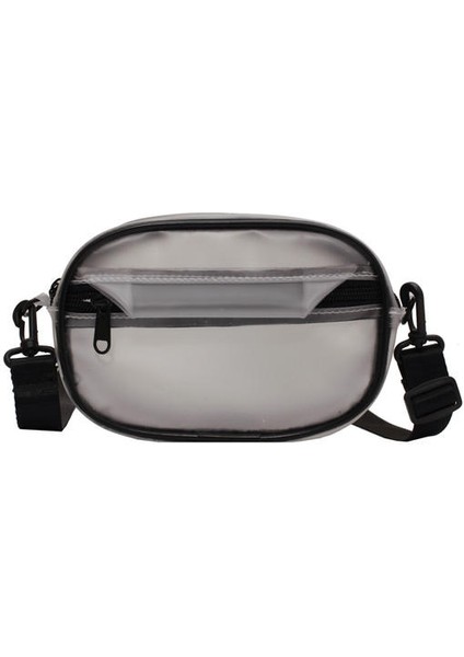 Şeffaf Hafif Kadın Çantası, Bir Omuz Crossbody Mini Küçük Yuvarlak Çanta Kadınları (Yurt Dışından)
