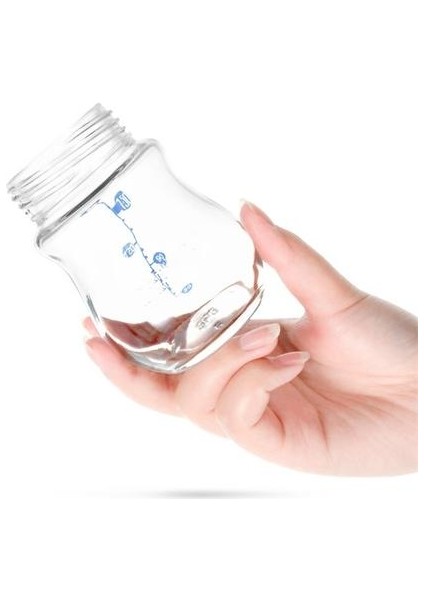 150 ml Bebek Bebek Besleme Cam Şişe Güvenli Silikon Süt Şişesi Saplı Geniş Ağız Yenidoğan Içecek Eğitimi Besleme Şişesi | Şişeler (Yurt Dışından) fırsatları