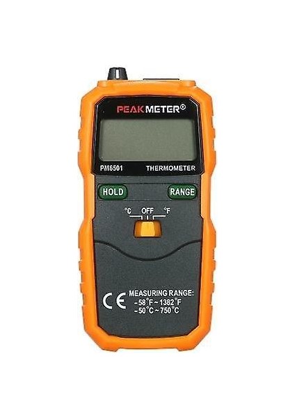 Peakmeter PM6501 LCD Ekran Kablosuz K Tipi Sıcaklık Ölçer Termokupl W / Veri Tutma / Günlük Dijital Termometre (Yurt Dışından)