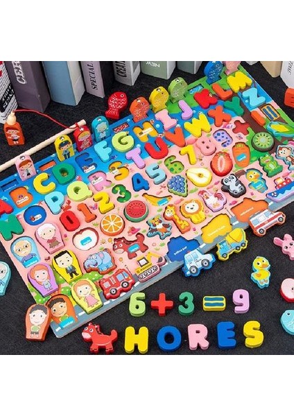 Ahşap Matematik Balıkçılık Kurulu Oyunu Bebek Erken Eğitim Bilişsel Eşit Trafik Meyve Şekli Oyuncaklar Çocuklar Için | Matematik Oyuncakları (Yurt Dışından) fiyatları