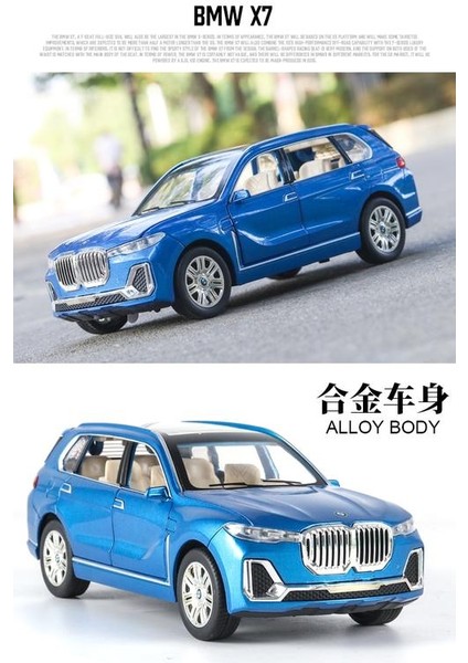 1:24 Yeni Bmw X7 Alaşım Araba Modeli Diecast Oyuncak Araçlar Simülasyon Işık Ses Geri Çekin Çocuk Oyuncak Koleksiyon | Diecasts & Amp;oyuncak Araçlar (Yurt Dışından)
