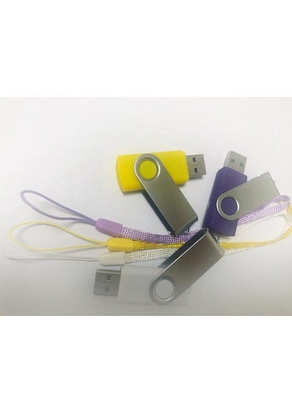 10PCS USB 2.0 Flash Sürücü 8gb Döner Karışık Renk USB Çubukları (Yurt Dışından)