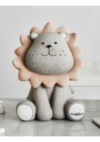Aslan Para Kutusu Karikatür Sevimli Yaratıcı Para Bankası Çocuk Çocuk Kumbara Kreş Çok Güzel Hediye Kaydetme Kutusu Hayvan Ev Figürinler | Para Kutuları (13 * 12 * 17 Cm) (Yurt Dışından)