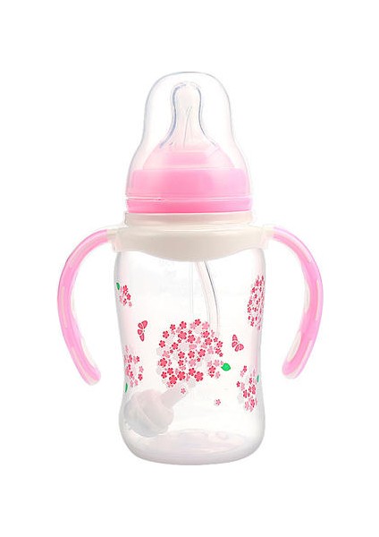 Bebek Için 150ML Besleme Şişesi Pp Çift Renkli Saplı Besleme Şişesi (Yurt Dışından)