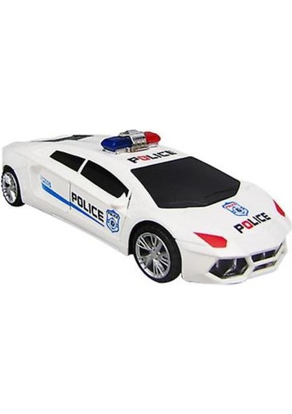 Elektrikli Universal Children's Toy Music 360¡ Dönen Deformasyon Polis Araç Simülasyon Modeli (26*11*7.5cm) (Yurt Dışından)