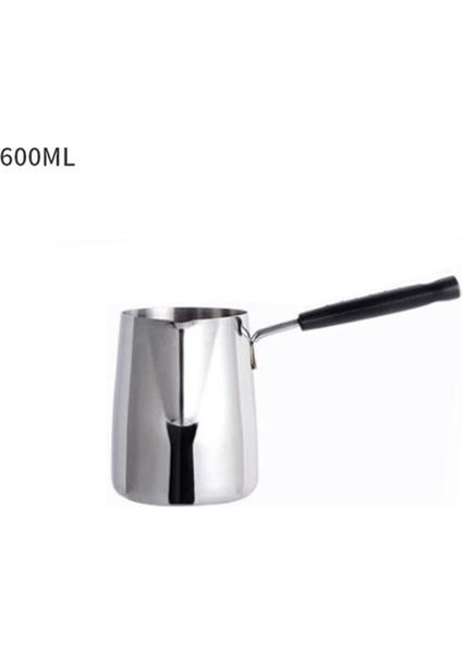 600 ml Uzun Kolu Balmumu Erime Pot Dıy Mum Sabun Eritme Pot Kokulu Balmumu Erime Metal Kahve Toroid Sürahi Latte Süt Frothing Sürahi | Kahve Kapları (Yurt Dışından)