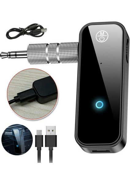 2 In1 USB Kablosuz Bluetooth Verici Alıcı Ses Adaptörü 3.5mm Aux Araba (Yurt Dışından)