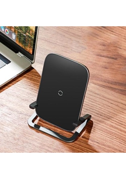 Kablosuz Şarj Standı Hızlı Şarj Telefon Standı Fonksiyonlu Kablosuz Şarj Pedi Iphone 11 Pro Samsung | Kablosuz Şarjlar (Siyah) (Yurt Dışından)