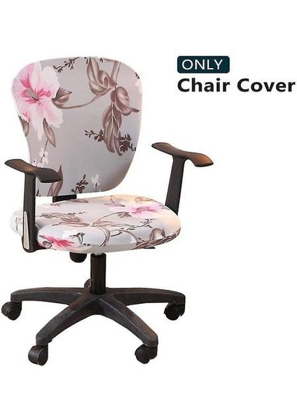 Bilgisayar Ofis Koltuğu Evrensel Yıkanabilir Döner Sandalye Slipcovers Stil 3 (Yurt Dışından)