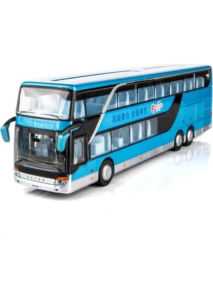 Yüksek Simülasyon 1/32 Alaşım Diecast Çift Katlı Otobüs Ses ve Işık Otobüs Modeli Metal Lüks Otobüs Araç Erkek Oyuncakları | Diecasts & Amp;oyuncak Araçlar (Yurt Dışından)