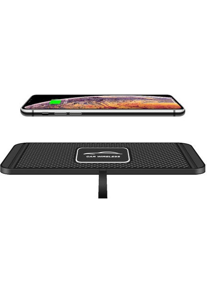 Evrensel Kablosuz Araç Şarj IPhone x 1112 Pro Max Şarj Dock Pad Samsung S20 Hızlı Şarj Pano Tutucu Standı | Araç Şarjları (Yurt Dışından)