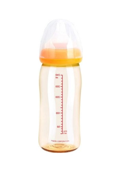 1 Adet 240 ml Geniş Ağız Süt Şişesi Anti Flatsience Ppsu Silikon Yenidoğan Bebek Için Güvenli | Şişeler (Yurt Dışından)