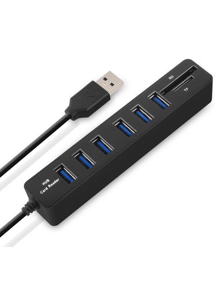 USB Hub 3.0 Çoklu USB Splitter 3.0 Mikro USB 3 Hub 3/6 Bağlantı Noktaları Tf Sd Kart Okuyucu Hakkı Pc Bilgisayar Aksesuarları Için (Yurt Dışından)