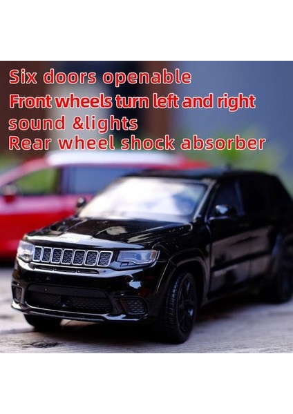 1:32 Jeep Grand Cherokee Metal Alaşımlı Araba Modeli Minyatür Model Sesli Işık Modeli Oyuncaklar Çocuklar Için Oyuncaklar | (Yurt Dışından)