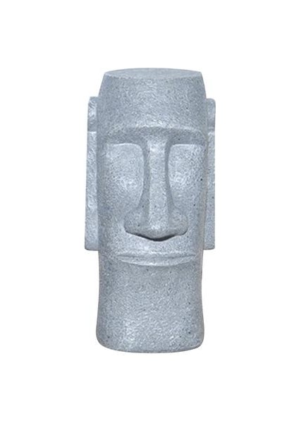 Yeni Paskalya Adası Taş Adam Para Tasarrufu Kutusu Reçine Kumbara Siyah Gri Zarif Sikke Bankası (10.5 * 8.5 * 18 Cm) (Yurt Dışından)