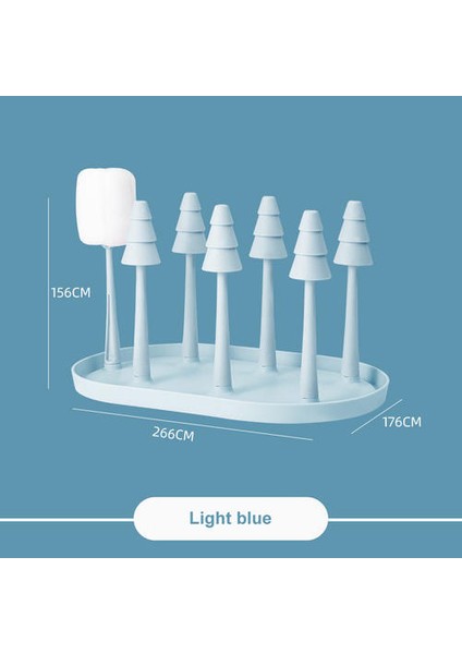 Bebek Şişeleri Kurutma Raf Ev Drenaj Tutucu Yaratıcı Plastik Baş Geniş Fincan Tutucu Drenaj Kupası Depolama Raf Çok Fonksiyonlu | Kurutma Rafı (Mavi) (Yurt Dışından)