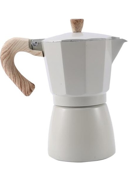 150ML Latte Mocha Kahve Makinesi Italyan Moka Espresso Cafeteira Percolator Pot Stopetop Kahve Makinesi Beyaz | Kahve Tencereler (Yurt Dışından)