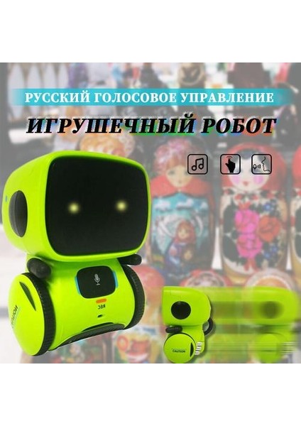 Oyuncak Robot Akıllı Robotlar Rusça ve Amp;ingilizce ve Amp;ispanyolca Sürüm Veli ve Amp;dokunmatik Kontrol Oyuncaklar Interaktif Eğitim Rc Robot | Rc Robot (Yeşil) (Yurt Dışından)