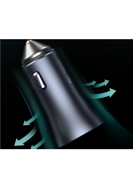 40 W Araç Şarj USB Araç Şarj Cihazı C Çift Bağlantı Noktası Araç Şarj Hızlı Şarj Qc 3 Pd 3 Telefon Adaptörü IPHONE12 11 Xiaomi | Araç Şarjları (Yurt Dışından)