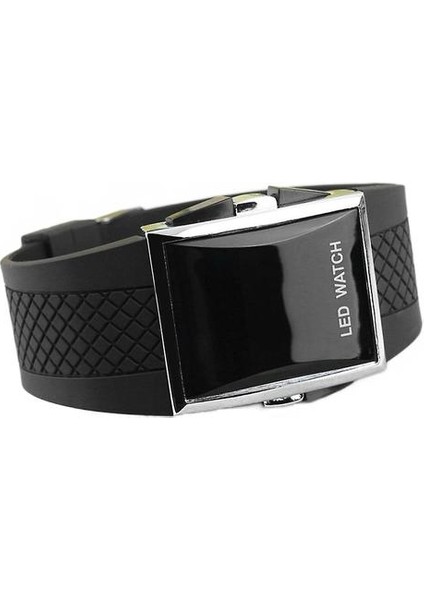 Unisex Spor Dijital LED Bilek Izle Gün Tarih Silikon Kemer Erkek Kız Çocuk (Yurt Dışından)