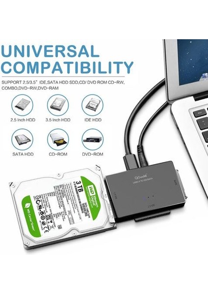 Sata'ya USB 3.0 Ide Adaptörü Usb2.0 Sata Kablosu 2.5 3.5 Sata Ide Sabit Disk Sürücüsü Adaptörü USB C Otg HDD SSD USB Converter | Bilgisayar Kabloları ve Amp;konektörler (Yurt Dışından)