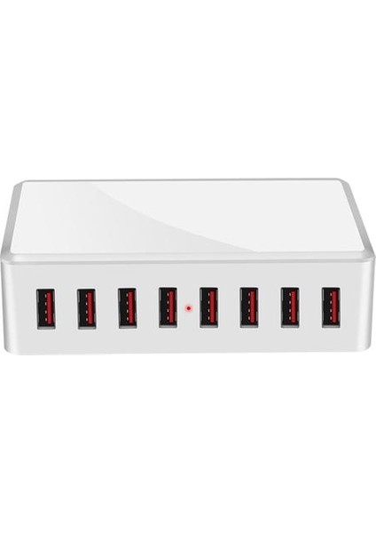 Beyaz Akıllı Çok Portlu USB Şarj Ac Güç Adaptörü Dijital Ekran Masaüstü Duvar Montaj Evi Resmi iPhone Charger Huawei |cep Telefonu Şarj Cihazı (Yurt Dışından)