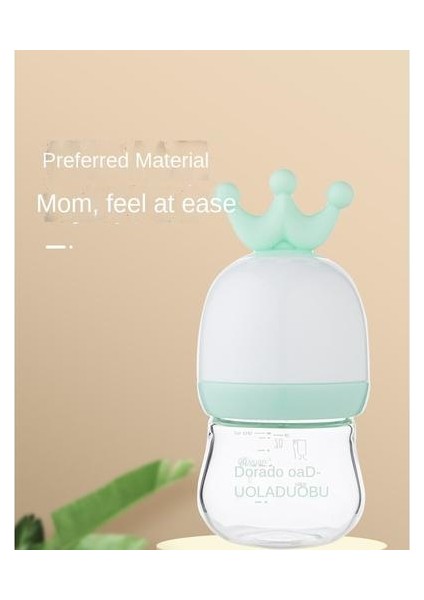90ML Yeni Doğan Biberon, Yeni Doğan Bebek Kristal Matkap Camı Için Uygun Geniş Kalibre Bebek Tamamlayıcı Gıda Besleme Şişesi Için Uygun (Yurt Dışından) indirimleri