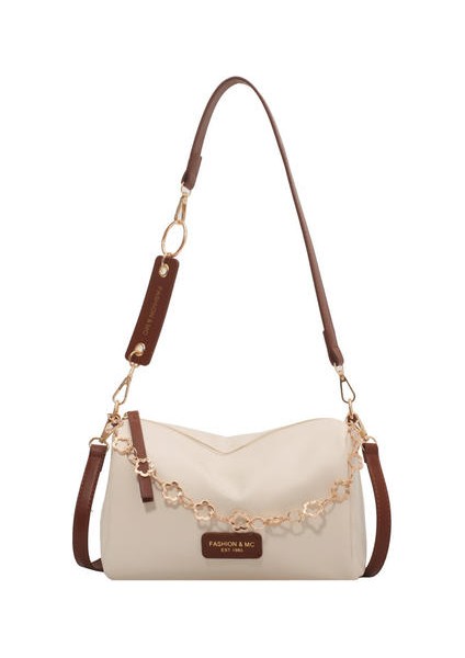 Zincir Üst Düzey Moda Messenger Yastık Çantası, Dokulu Çok Yönlü Omuz Çantası Moda Çantası (Yurt Dışından)
