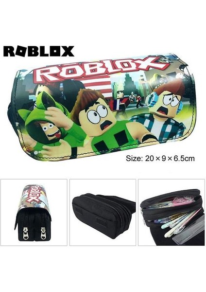 Roblox Çocuk Çift Katmanlı Kalem Kutusu Büyük Kapasite (Renk-4) (Yurt Dışından) fiyatları