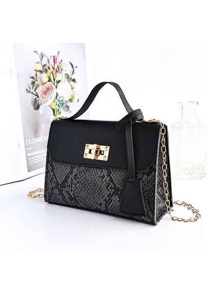 Modaya Uygun Moda Tek Omuzlu Messenger Eyer Çantasının Koreli Versiyonu, Popüler Western Style All-Match Ladies Bag (Yurt Dışından)