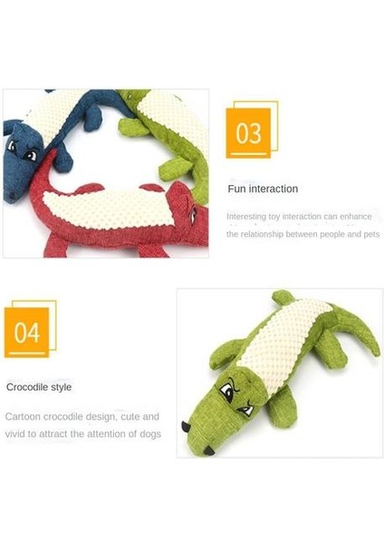 Pet Köpek Peluş Oyuncak, Isırık Dirençli Yapay Timsah Sesi (Yurt Dışından) fırsatları