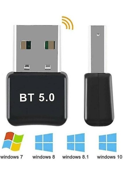 Pc Windows 7/8/10 Için Mini Bluetooth 5.0 Verici Kablosuz USB Dongle Adaptörü (Yurt Dışından)