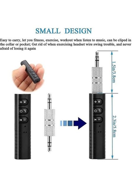 Bluetooth Alıcısı, Kablosuz Bluetooth 4.1 Araç Adaptörü ve Bluetooth Araç Aux Adaptörü (Yurt Dışından)