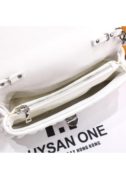 Küçük Koku Rhinestone Zinciri Pileli Çanta, Kristal Moda Crossbody Under Emfed Çanta (Yurt Dışından)