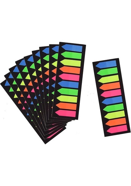 2000 Sayısı Neon Renkli Bant Bayrağı, Sayfa Işaretleyicileri, Dizin Sekmesi Bayrakları, Çıkartma (Yurt Dışından)