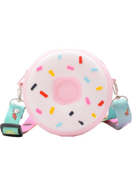 Kızlar Messenger Çantası, Çörek Madeni Para Çantası Silikon Çocuk Çantası (Yurt Dışından)