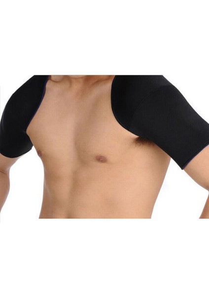 (M) Unisex Çift Omuz Neopren Destek Yaralanması Artrit Dislocation Brace Askı (Yurt Dışından)