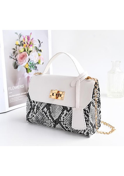 Modaya Uygun Moda Tek Omuzlu Messenger Eyer Çantasının Koreli Versiyonu, Popüler Western Style All-Match Ladies Bag (Yurt Dışından)