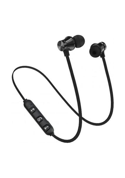2 Adet Manyetik Bluetooth 4.2 Kulaklık Spor Koşu Kablosuz Boyun Bandı Kulaklık Mikrofonlu Kulaklık Stereo Müzik Android Için Siyah (Yurt Dışından)