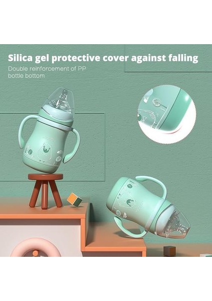 210ML Bebek Şişesi Içme Suyu Çift Amaçlı Kupası Kafası 304 Paslanmaz Çelik Malzeme Güçlü Isı Koruma Efekti No Bap | Şişeler (Yurt Dışından) fırsatları